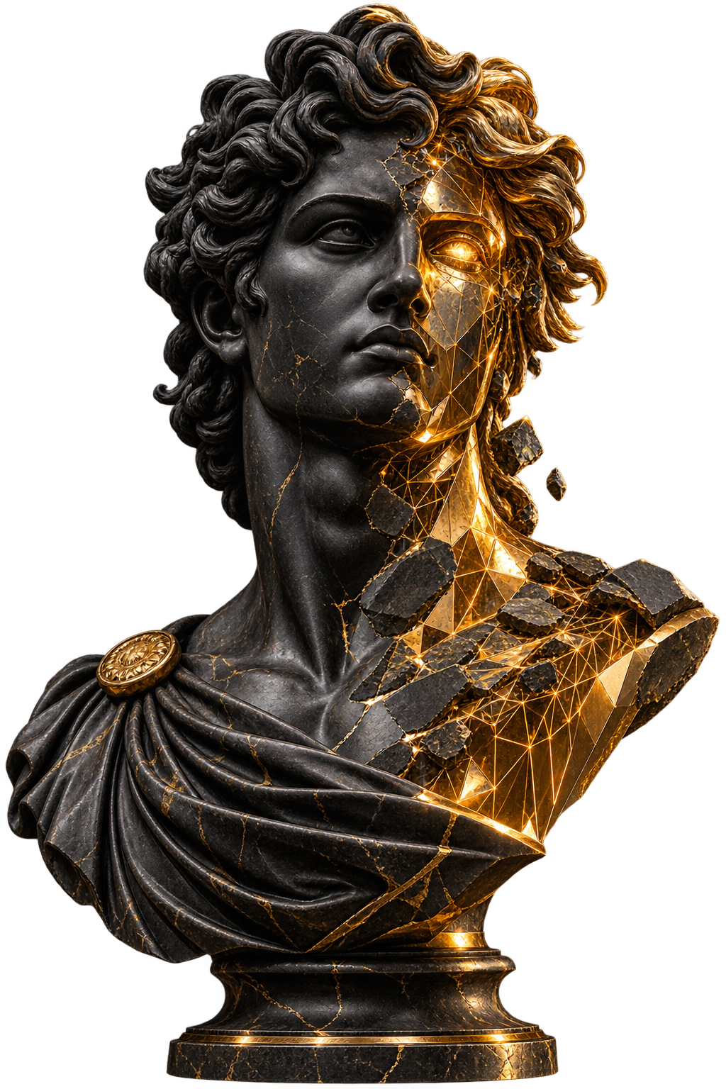 Classical Bust with Tech